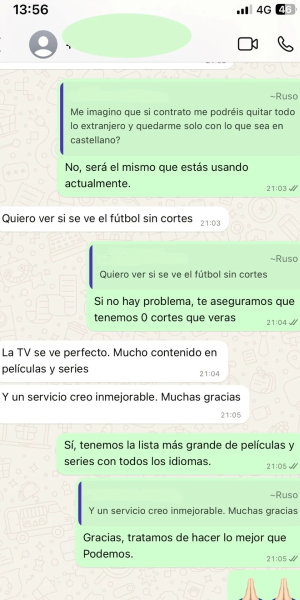 cliente soddisfatto IPTV Smasters Pro Italia